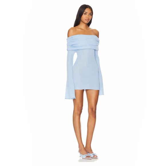 SER.O.YA Dresses & Skirts - NWT SEROYA Galli Mini Dress in Powder Blue, size S